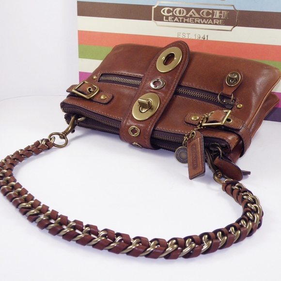 NEW COACH LEGACY BRIDGIT WHISKY BROWN SHOULDER BAG 11622 RARE 65TH ANNIVERSARY - Picture 10 of 15